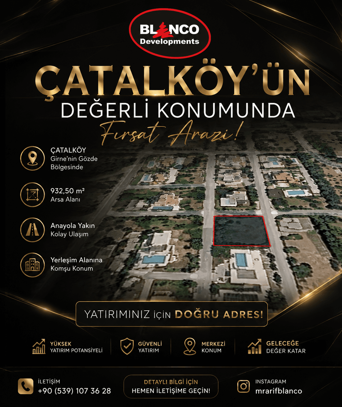 ÇATALKÖY’ÜN DEĞERLİ KONUMUNDA FIRSAT ARAZİ 1
